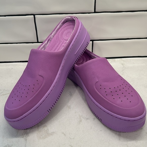 Nike Air Force 1 Lover XX Slip-On Mule Sneaker Fuchsia - Women's Size 8.5 - NEW - Picture 14 of 16